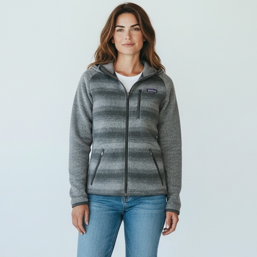 Patagonia Men’s Size Small - Full-Zip Fleece Jacket — Hoodie Heather‎ Gray -